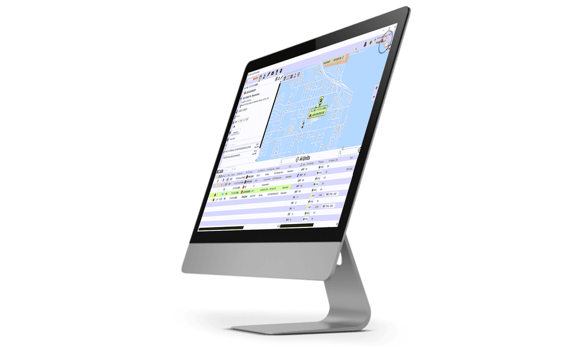 A screenshot of CentralSquare's Unify (CAD-to-CAD) platform on a computer monitor.
